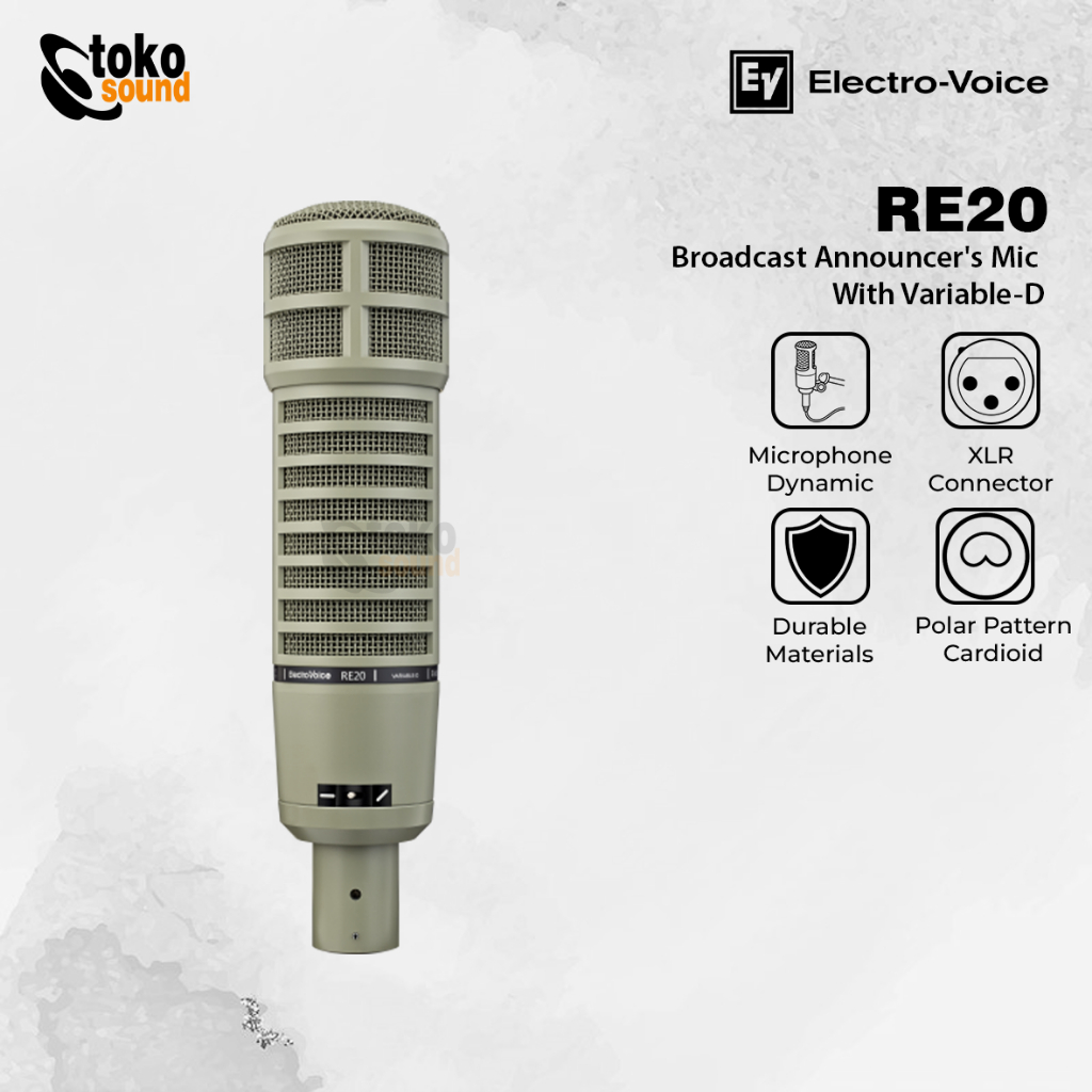Jual Electro-Voice RE20 - Broadcast Microphone With Variable D | Shopee ...