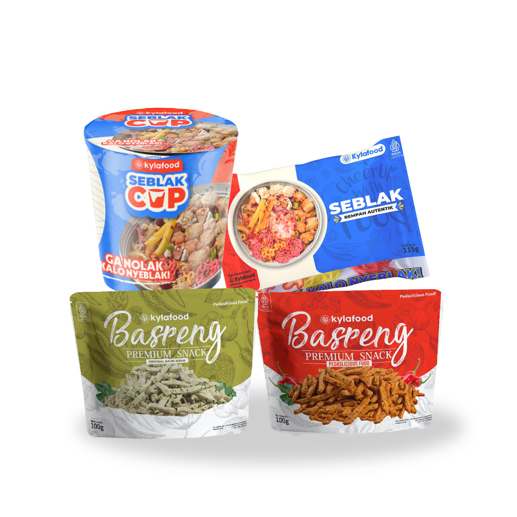 Jual Kylafood Paket Seblak Cup Seblak Rempah Basreng Pedas 80gr