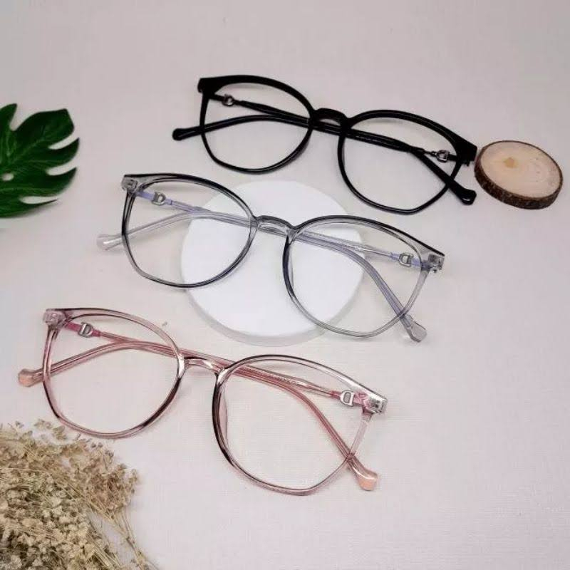 Jual Kacamata Frame kotak 8175 bahan plastik fashion korea | Shopee ...