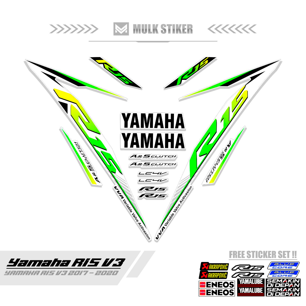 Jual STRIPING R15 V3 MOTIF 10 / STICKER R15 V3 / STIKER R15 V3 / 2017 ...
