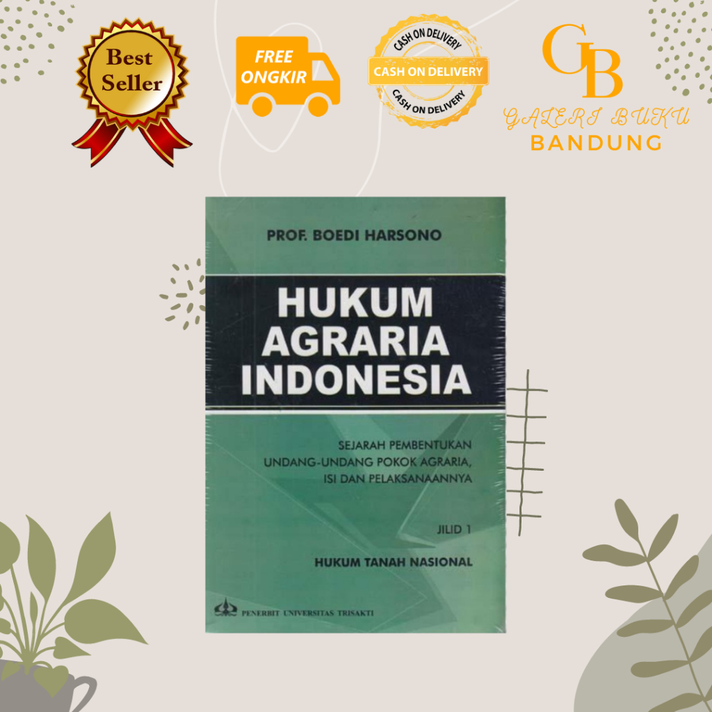 Jual HUKUM AGRARIA INDONESIA - SEJARAH PEMBENTUKAN UNDANG-UNDANG POKOK ...