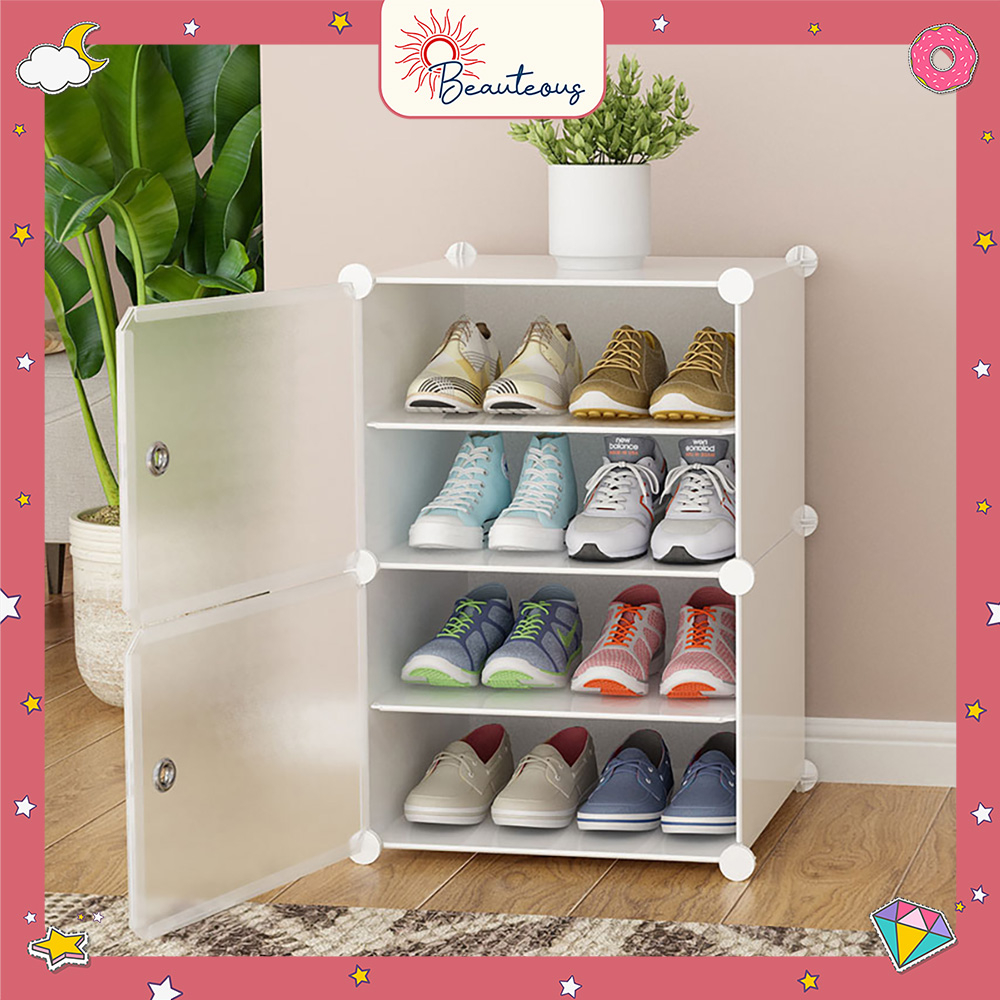 Jual Box Sepatu Tempat Penyimpanan Sepatu Sandal Lemari Penyimpanan ...