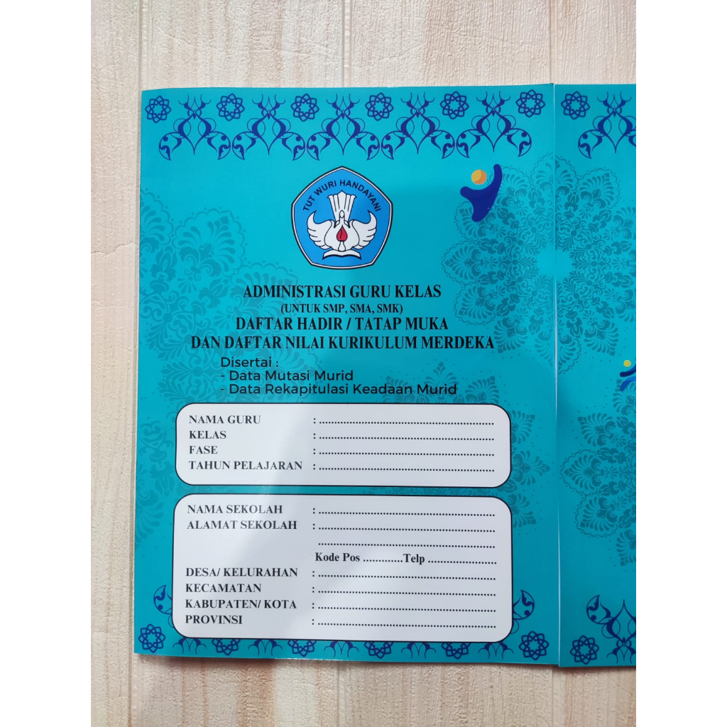 Jual BUKU DAFTAR HADIR DAN DAFTAR NILAI KURIKULUM MERDEKA TERBARU SMP ...