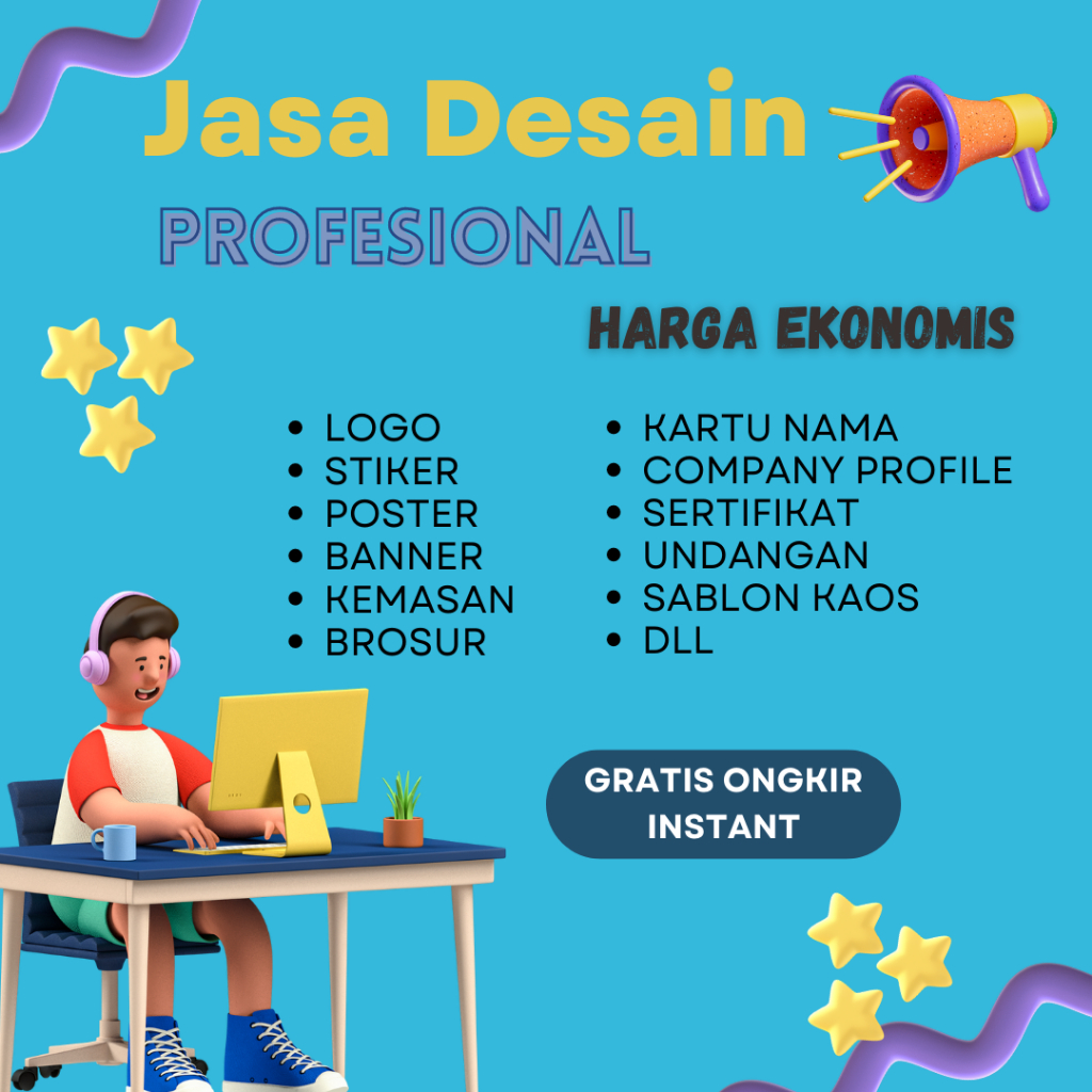 Jual Jasa Desain Grafis Murah Cepat Logo Stiker Kemasan Spanduk Banner Brosur Company Profile
