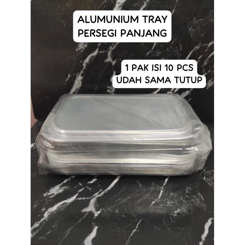 Jual ALUMUNIUM FOIL TRAY PERSEGI PANJANG 1 PAK ISI 10 PCS UDH SAMA ...