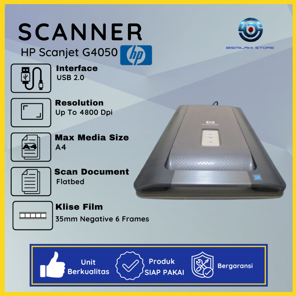 Jual Scanner Hp Scanjet G4050 Bisa Scan Warna Support Windows 10