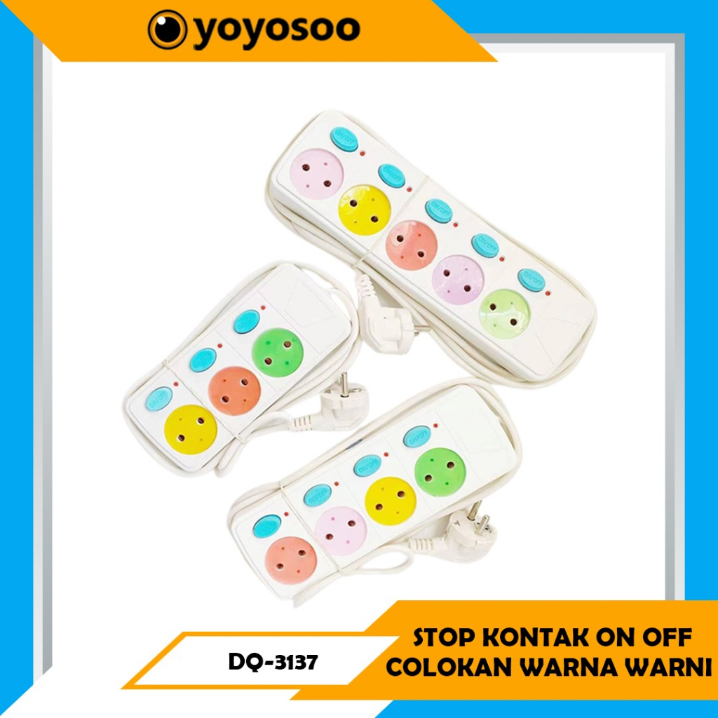 Jual 1,8 M STOP KONTAK ON OFF Listrik Indikator Kabel / STOP KONTAK ...