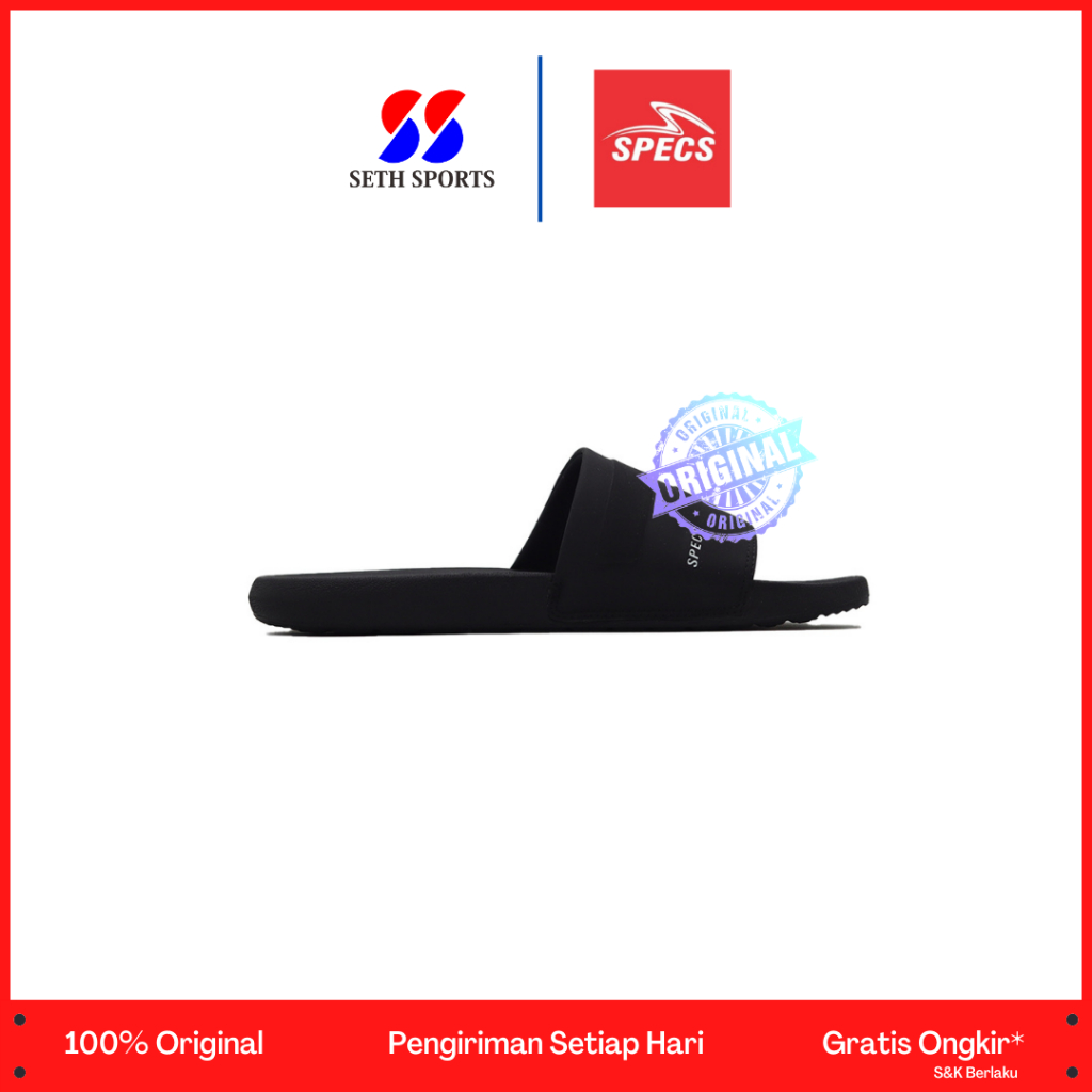 Jual Sandal Slide Specs Origin Original Black White Shopee Indonesia