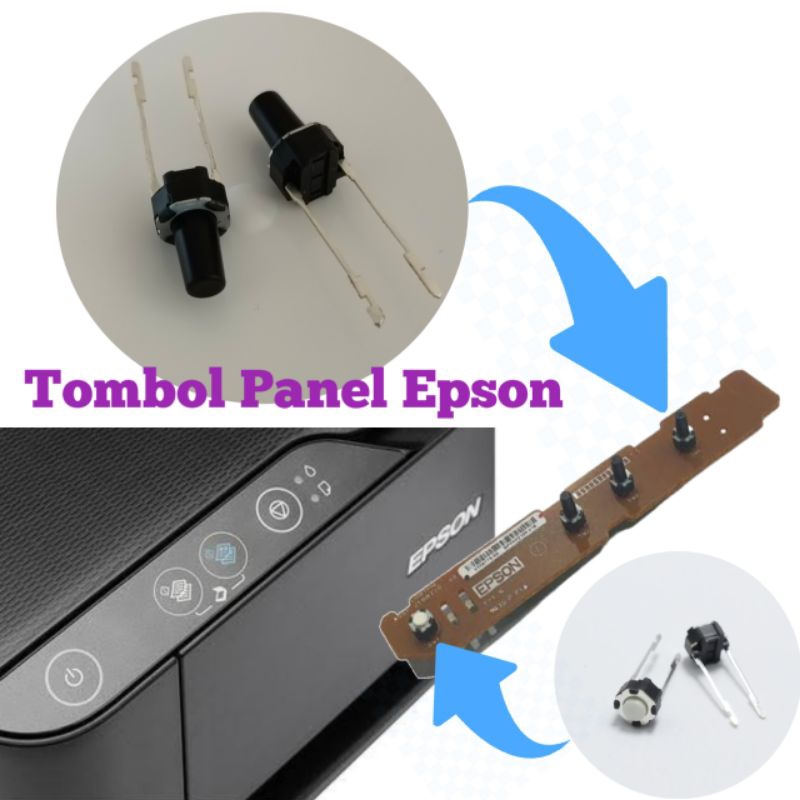 Jual Tombol Panel Epson Bulat Switch On Off Epson L3150 L3210 | Shopee ...