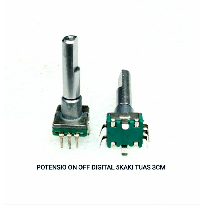 Jual Potensio Digital Putaran Rotary Los 5pin On Off | Shopee Indonesia