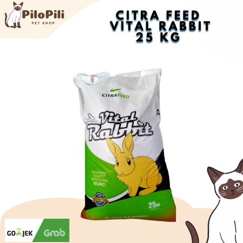 Jual Citra Feed Vital Rabbit Pelet Kelinci 25 KG | Shopee Indonesia