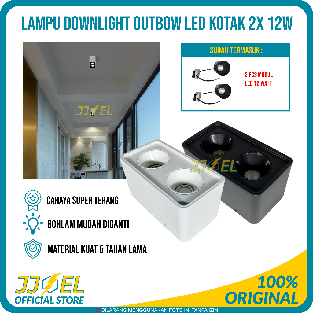 Jual Lampu Downlight Outbow Sorot Led Plafon Watt Spotlight W X Cob Shopee Indonesia