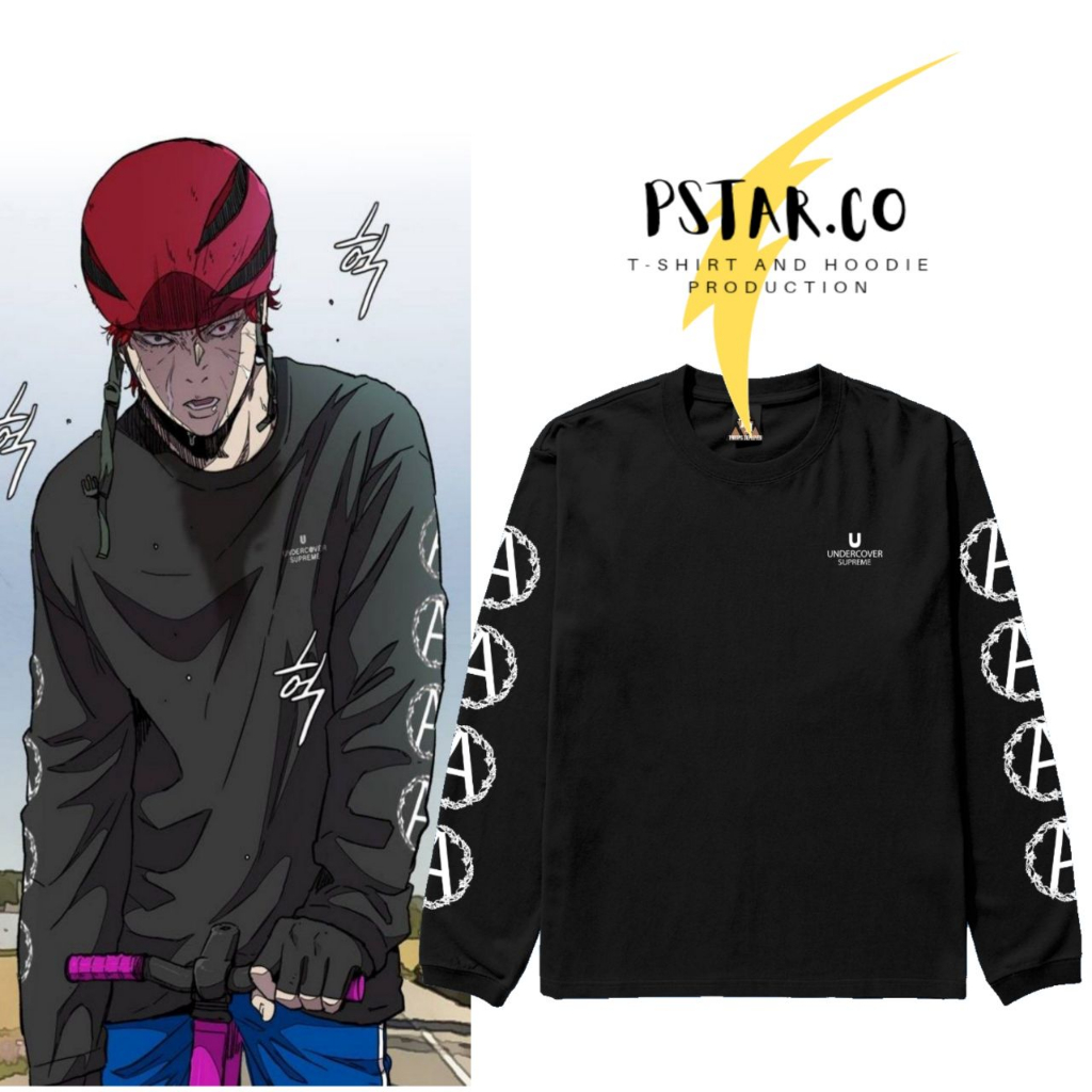 Jual Kaos Lengan Panjang Supreme Anarchy Vinny Hong Windbreaker outfit