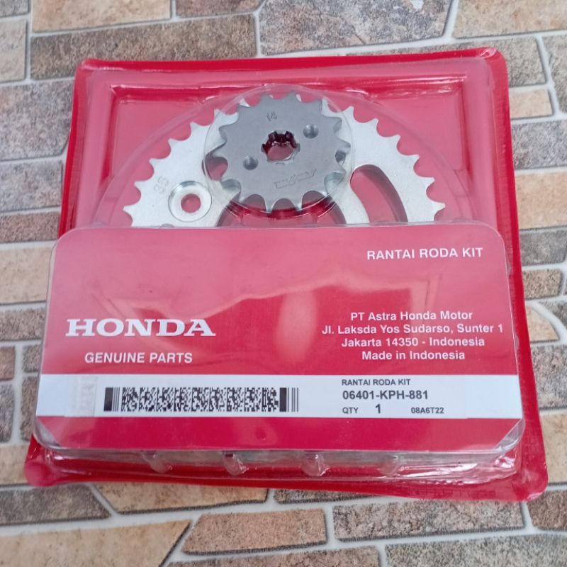 Jual gear set + rantai karisma / gir set + rantai karisma Kirana