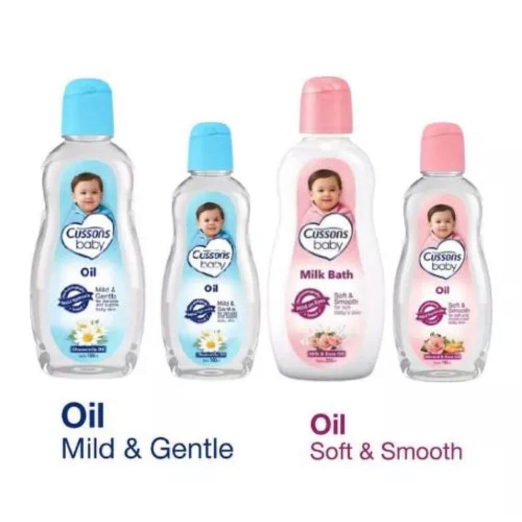 Jual Cussons Baby Oil Soft & Smooth Mild Gentle 35ml+15ml 50ml+50ml
