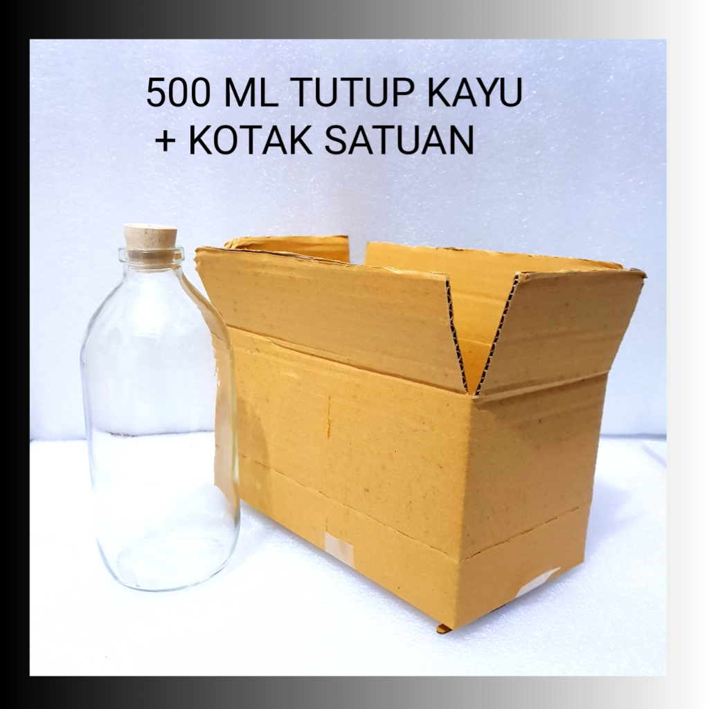 Jual Ml Botol Souvenir Asi Kaca Ml Tutup Kayu Botol