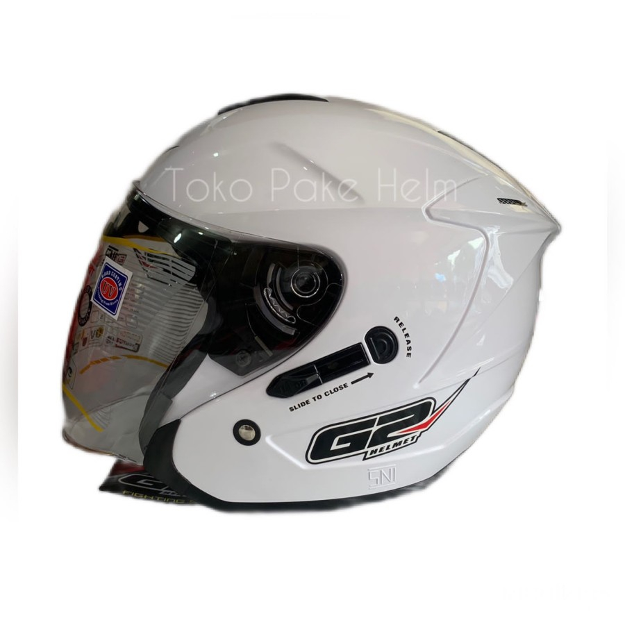 Jual Helm half face G2 optimax/helm double visor/helm murah SNI/helm murahh dewasa keren