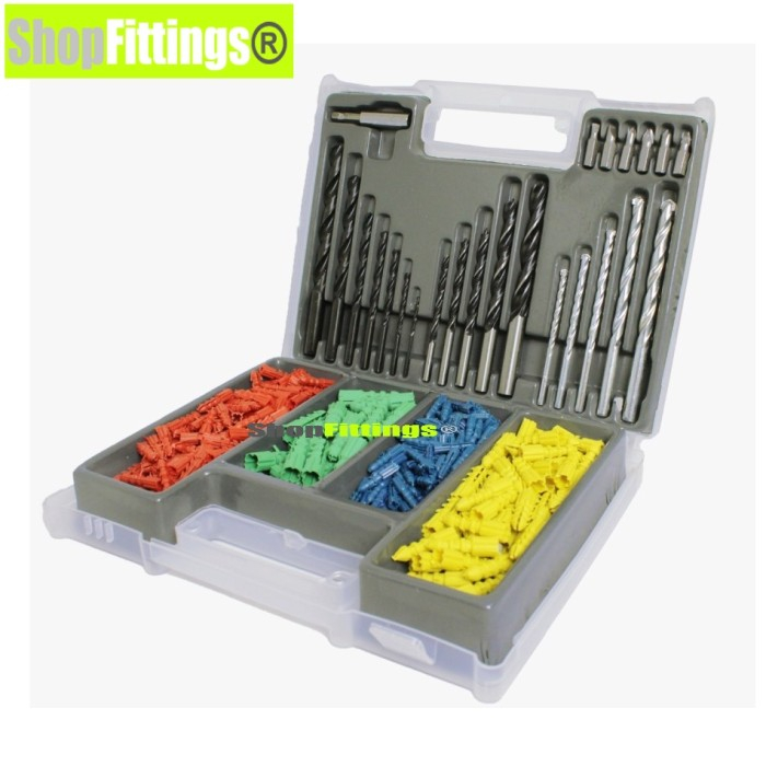 Jual Mata Bor Set Tembok Beton Besi Kayu Obeng Plus Visher Fis Her s5 ...