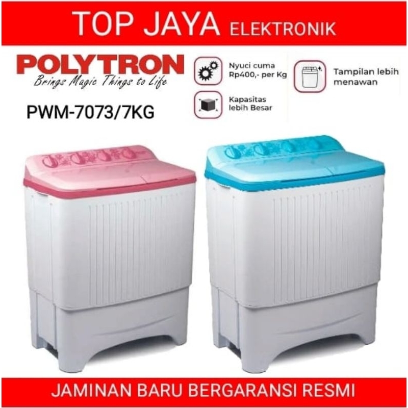 Jual MESIN CUCI POLYTRON PWM-7073 7KG NEW SERIES | Shopee Indonesia