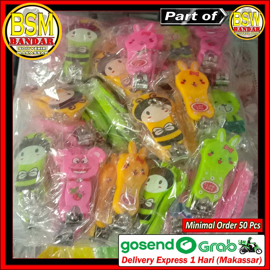 Jual Min Order Pcs Souvenir Makassar Pemotong Kuku Pororo Kemasan Kemas Plastik Sovenir