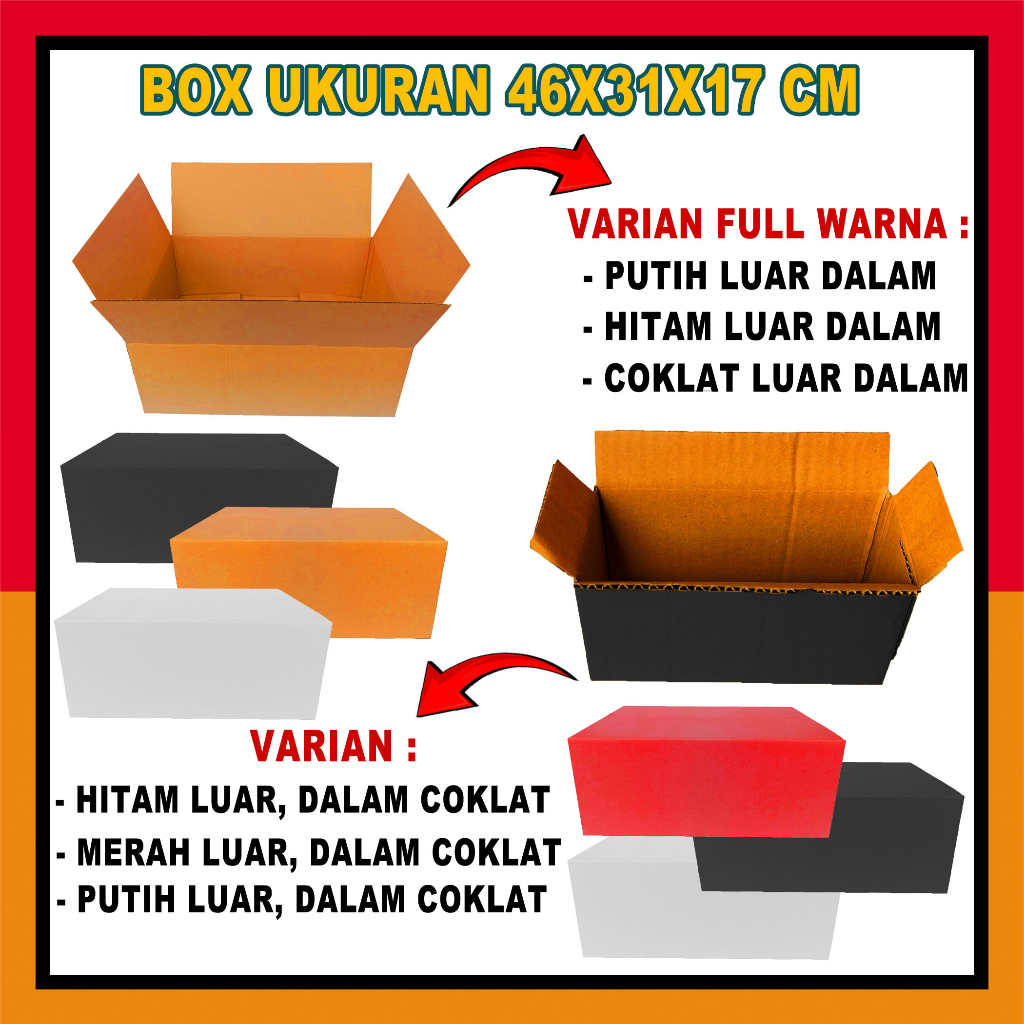 Jual Box 46x31x17 Cm / Box Packing / Box Besar | Shopee Indonesia