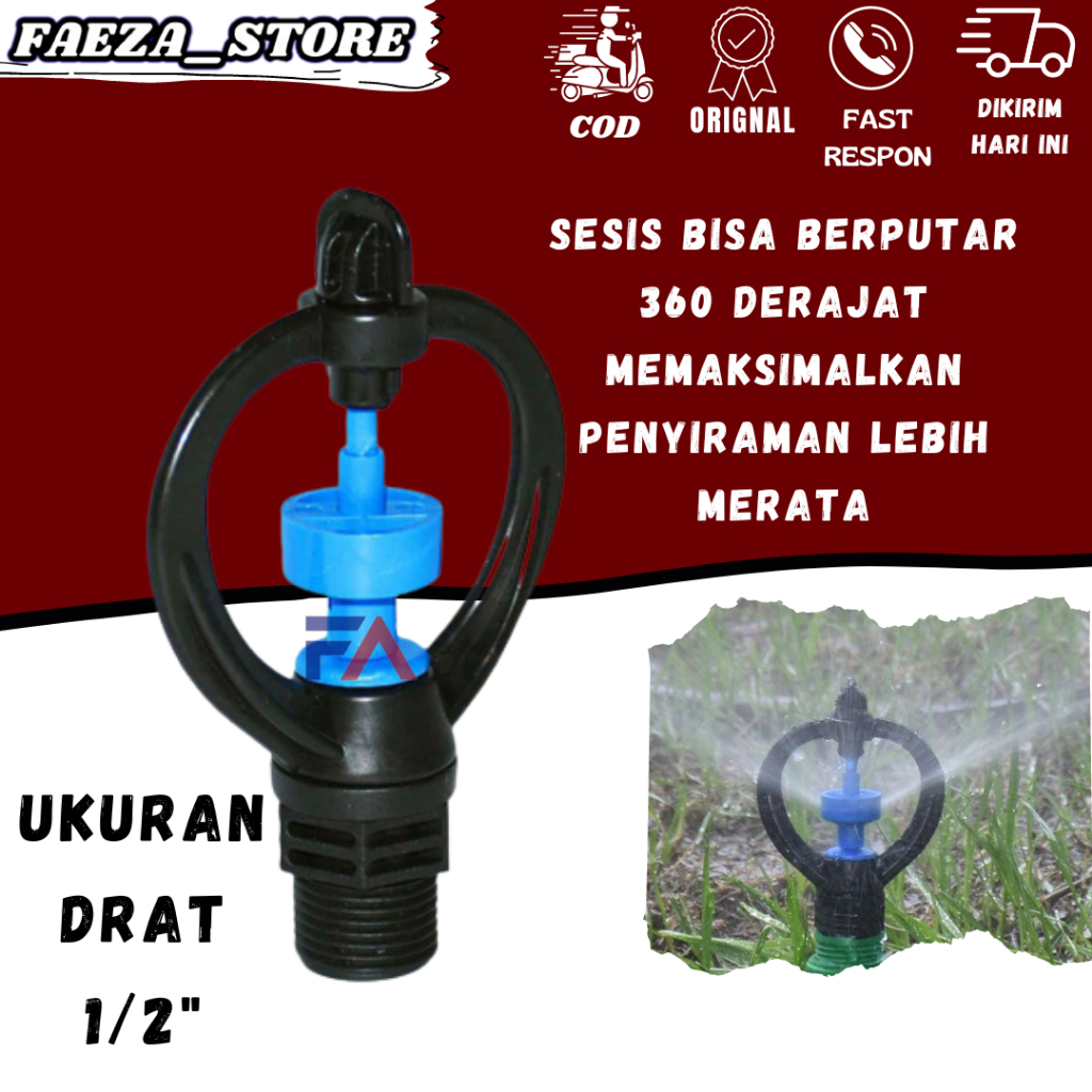 Jual Sprinkler Ruri Sprinkler Pertanian Sprinkler Taman Sprinkler Kebun Ukuran Drat Inchi