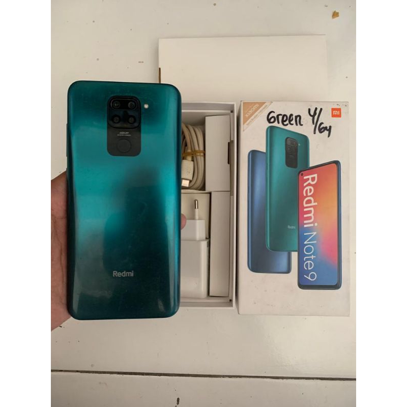 Jual XIAOMI REDMI NOTE 9 4/64GB BEKAS FULLSET | Shopee Indonesia