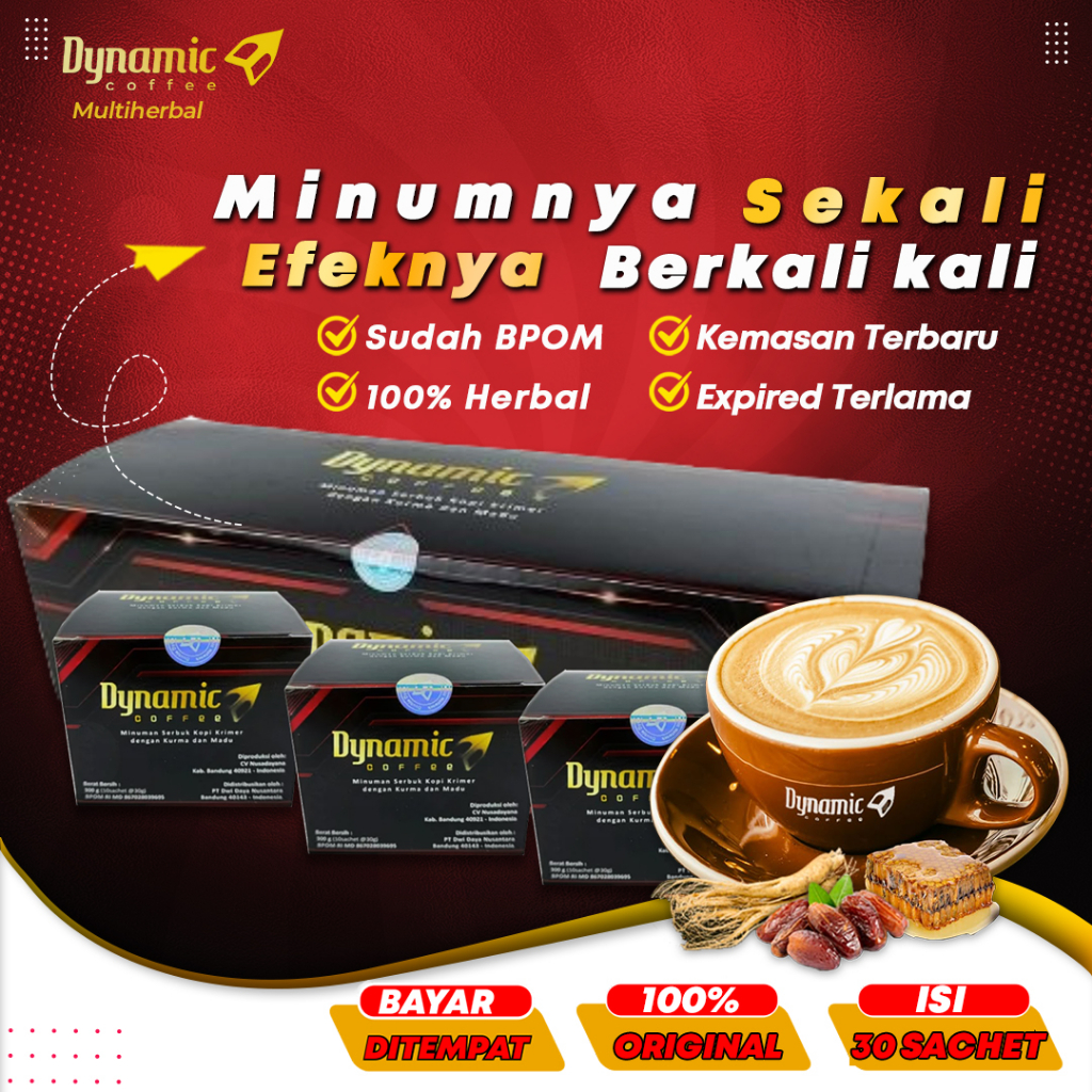 Jual Kopi Dynamic 100% Asli 30 sachet Dinamic Coffee Original | Shopee ...