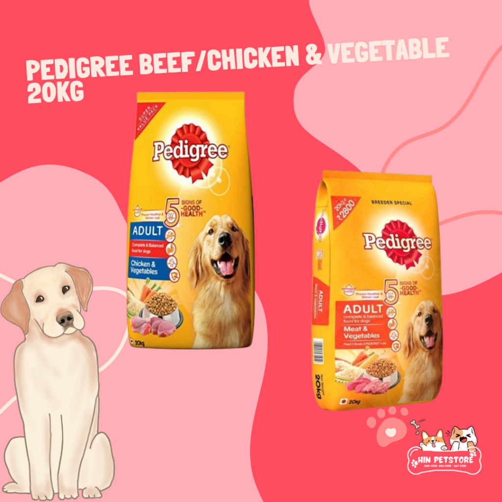 Jual Makanan Anjing Pedigree Beef Chicken Vegetable 20kg REGULER Shopee Indonesia