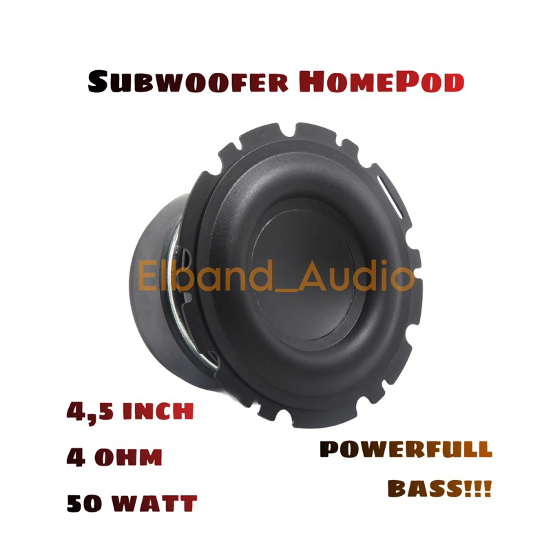 Jual HomePod Subwoofer 4,5inch 4ohm 50watt Subwoofer HomePod Shopee