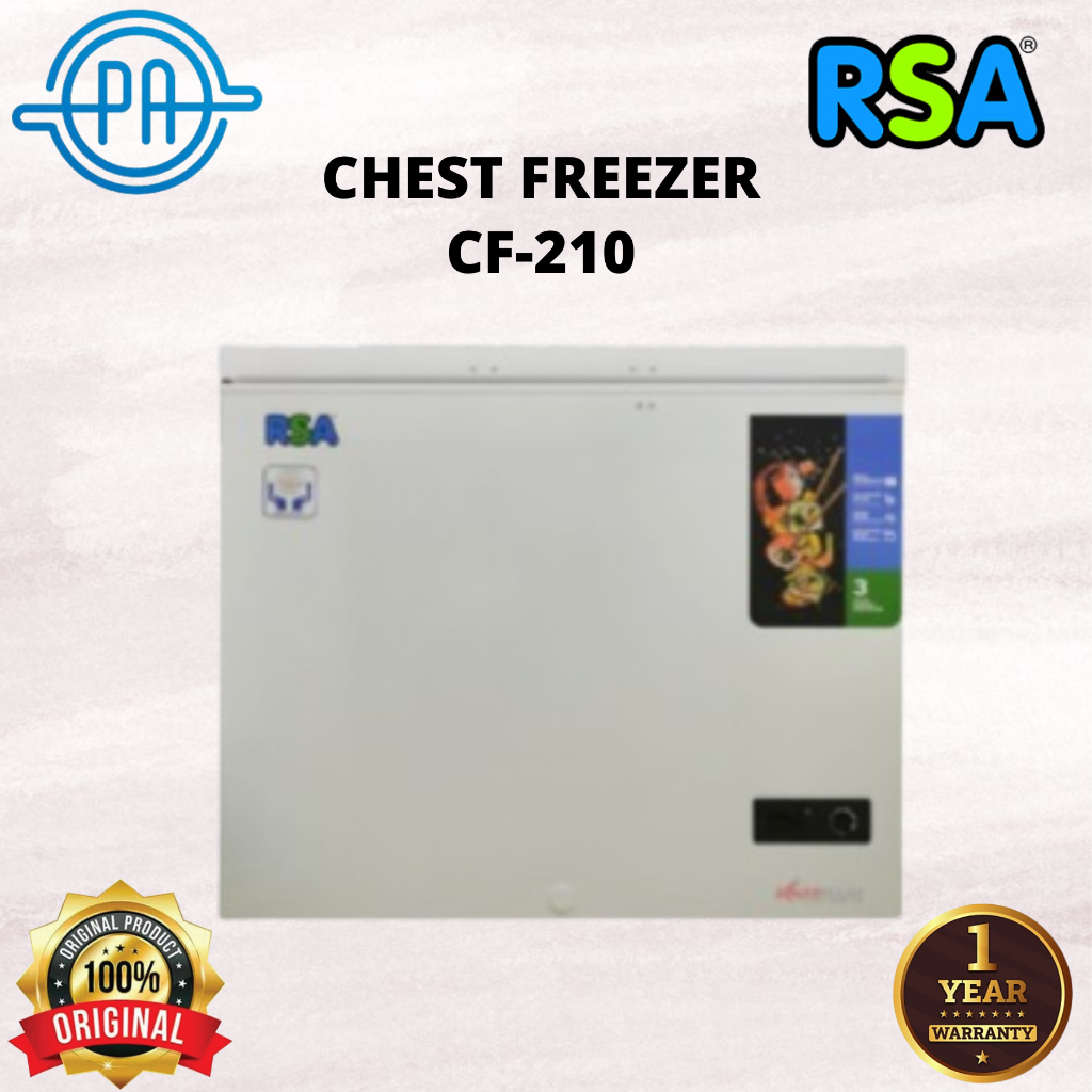 Jual CHEST FREEZER / FREEZER BOX RSA CF 210 LEMARI PEMBEKU CF-210 / 210 ...