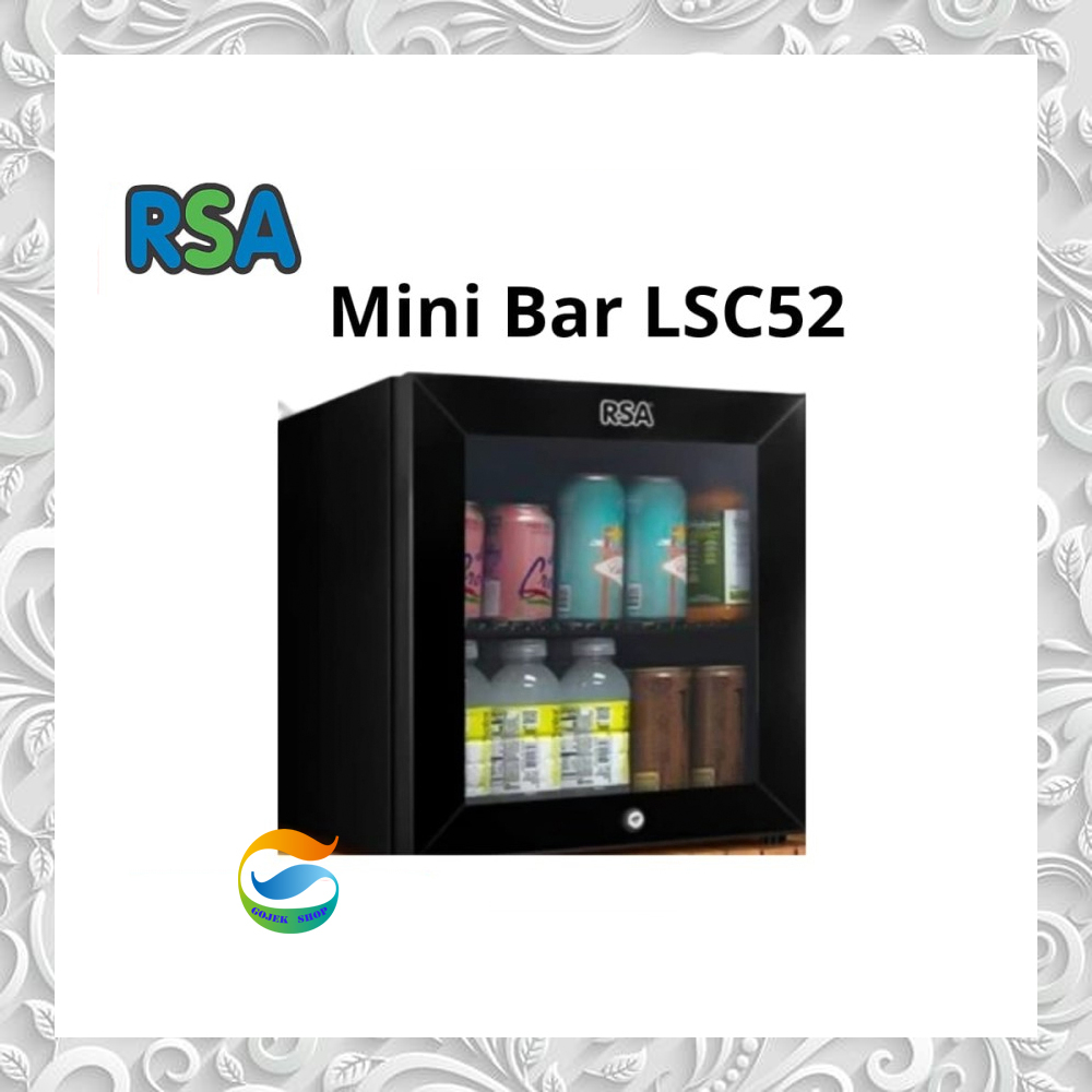 Jual Rsa Lsc Kulkas Minibar Portable Showcase Cooler Black With Led