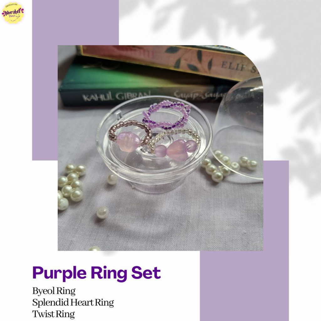 Jual Purple Ring Set (3 pcs) | Shopee Indonesia