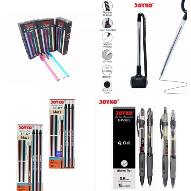 Jual Pulpen Pena Joyko Maze Bp Joyko Q Gel Gp Joyko Stand Pspb Joyko All Variant