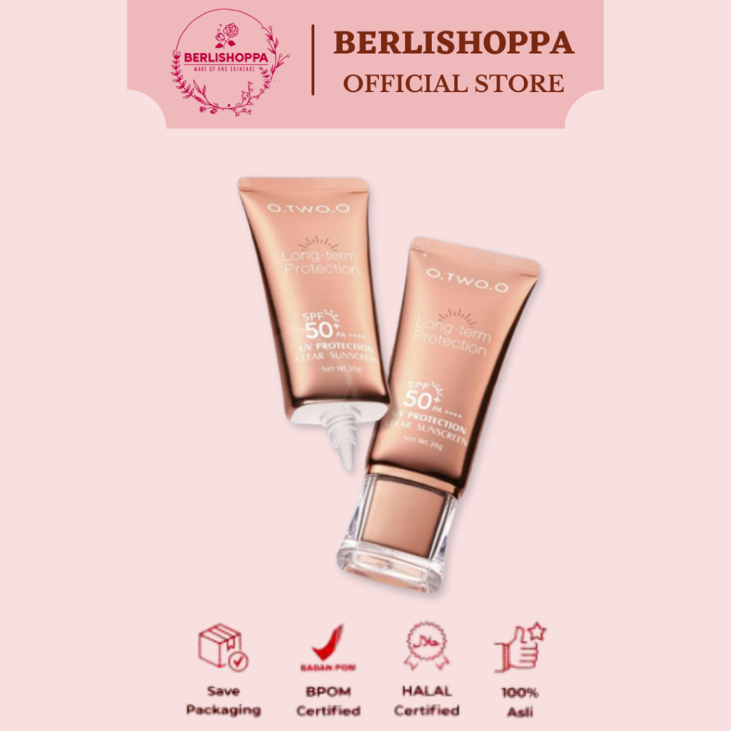 Jual O.TWO.O Sunscreen SPF50+ PA++++ Facial Sunscreen | Shopee Indonesia