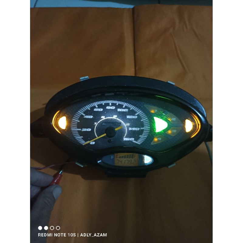 Jual speedometer Spidometer oddometer Honda karisma 125D soket putih ...
