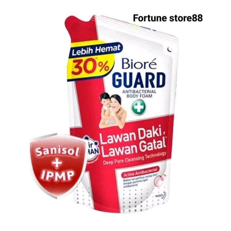 Jual Biore guard anti Bacterial Body foam MERAH 800ml | Shopee Indonesia