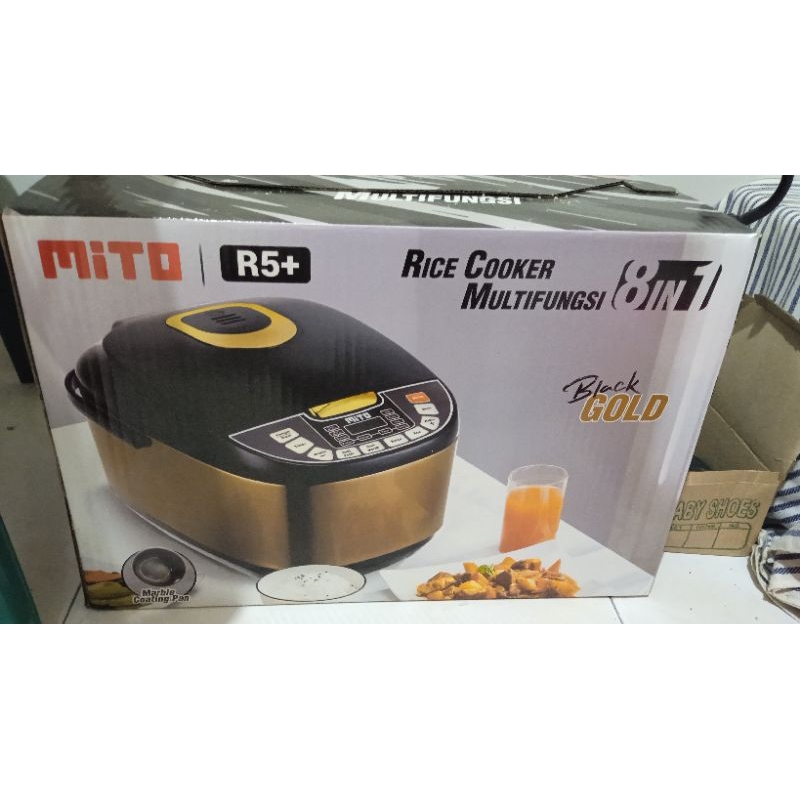 Jual dari Jogja MITO Rice Cooker Multifungsi R5+ Black Gold BARU