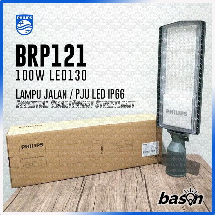 Jual Philips Brp121 100w Led130 Smartbright Streelight Ip66 Lampu