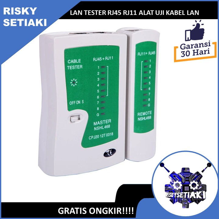 Jual LAN TESTER RJ45 RJ11 ALAT UJI KABEL LAN | Shopee Indonesia