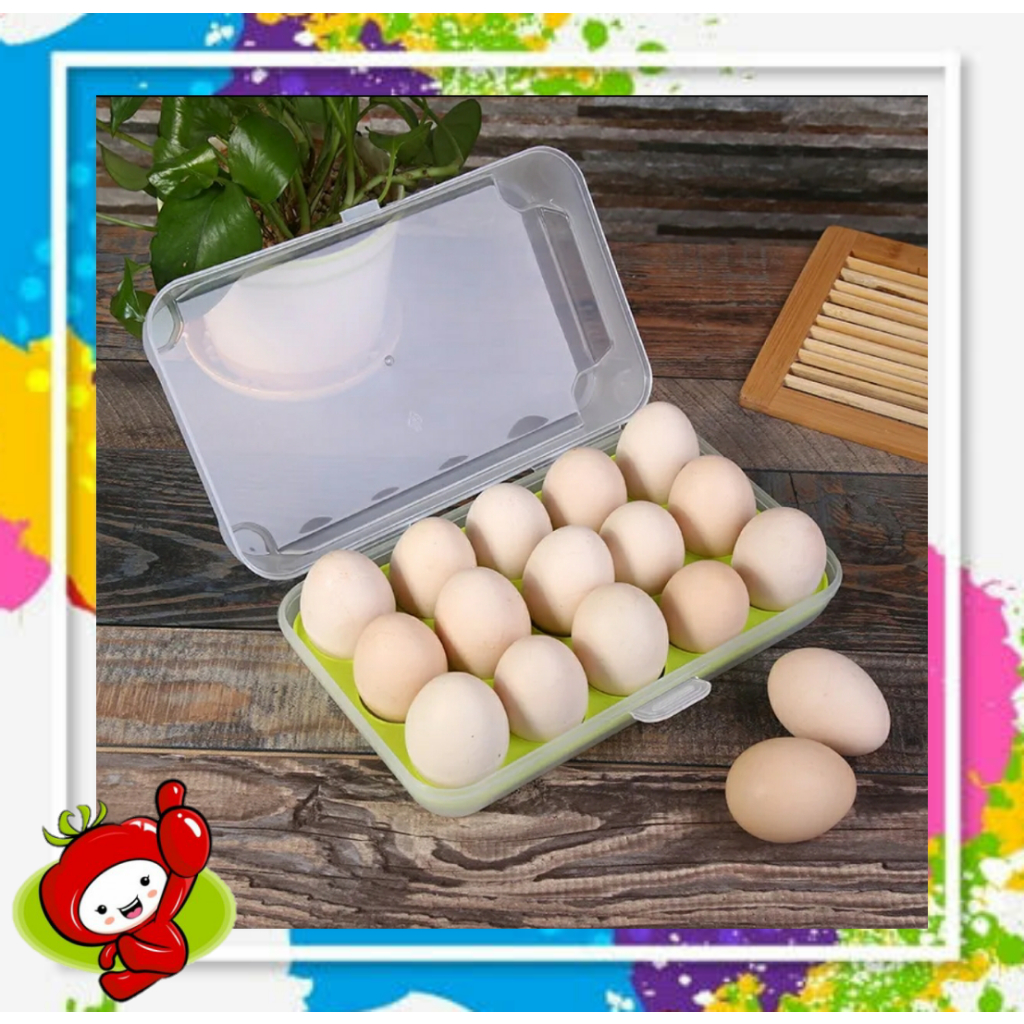 Jual Kotak Tempat Rak Susun Penyimpanan Telur 15 Lubang Sekat / Rak ...