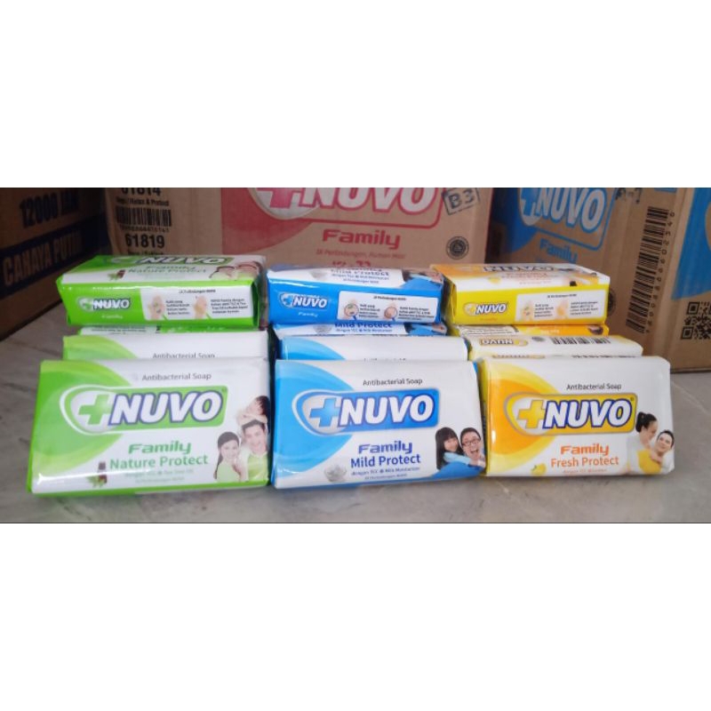 Paket sabun mandi Nuvo 72grx6