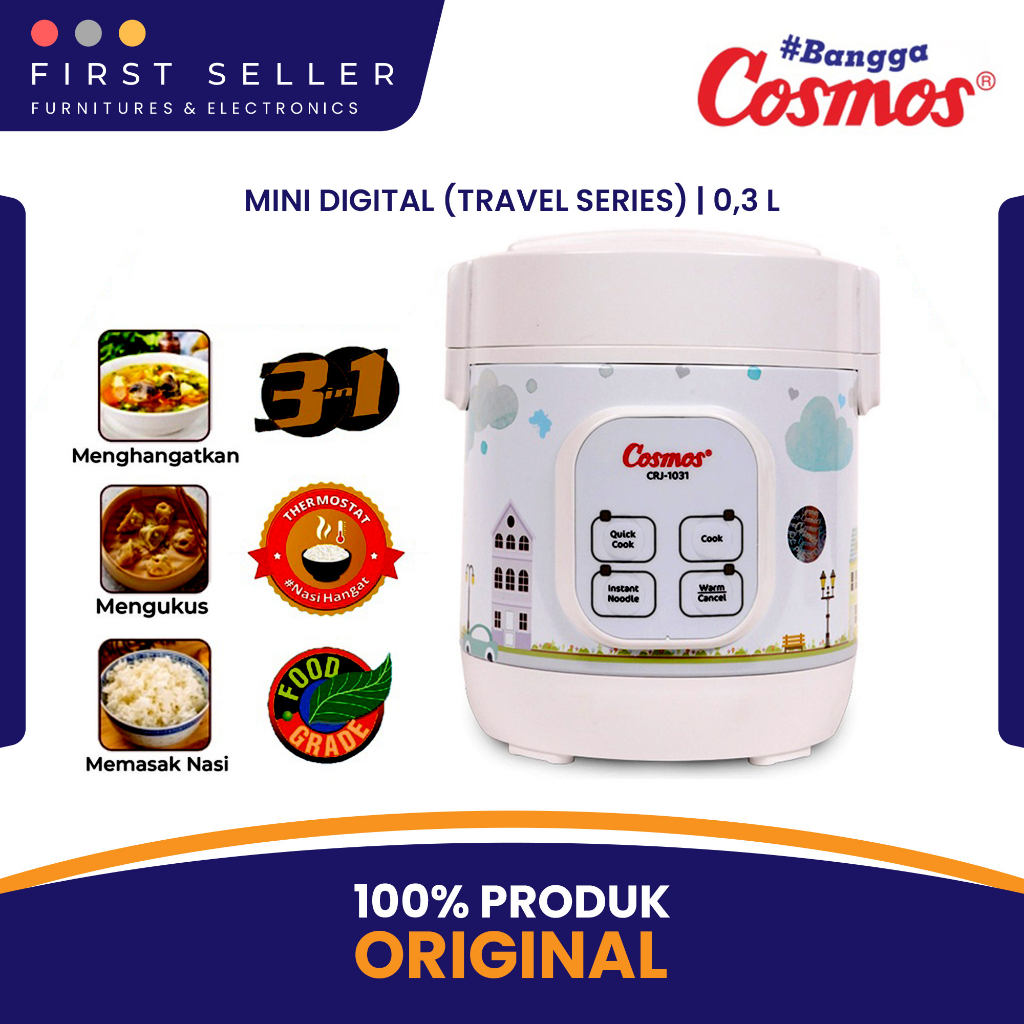 Jual RICE COOKER MINI DIGITAL COSMOS CRJ101 / CRJ1001 / CRJ 1031/CRJ
