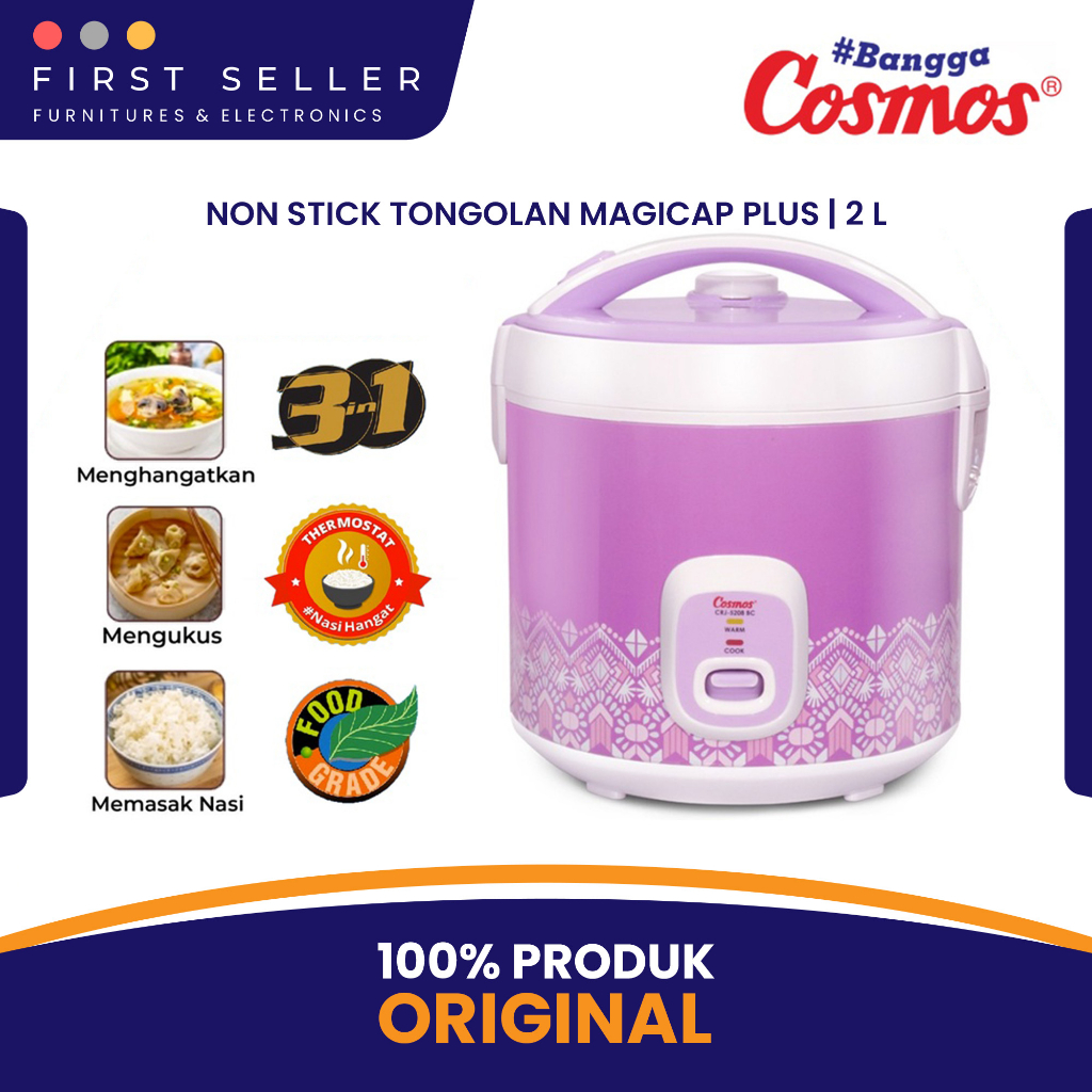 Jual Cosmos Rice Cooker Magic Com Crj 5208 Crj 5208 2 Liter