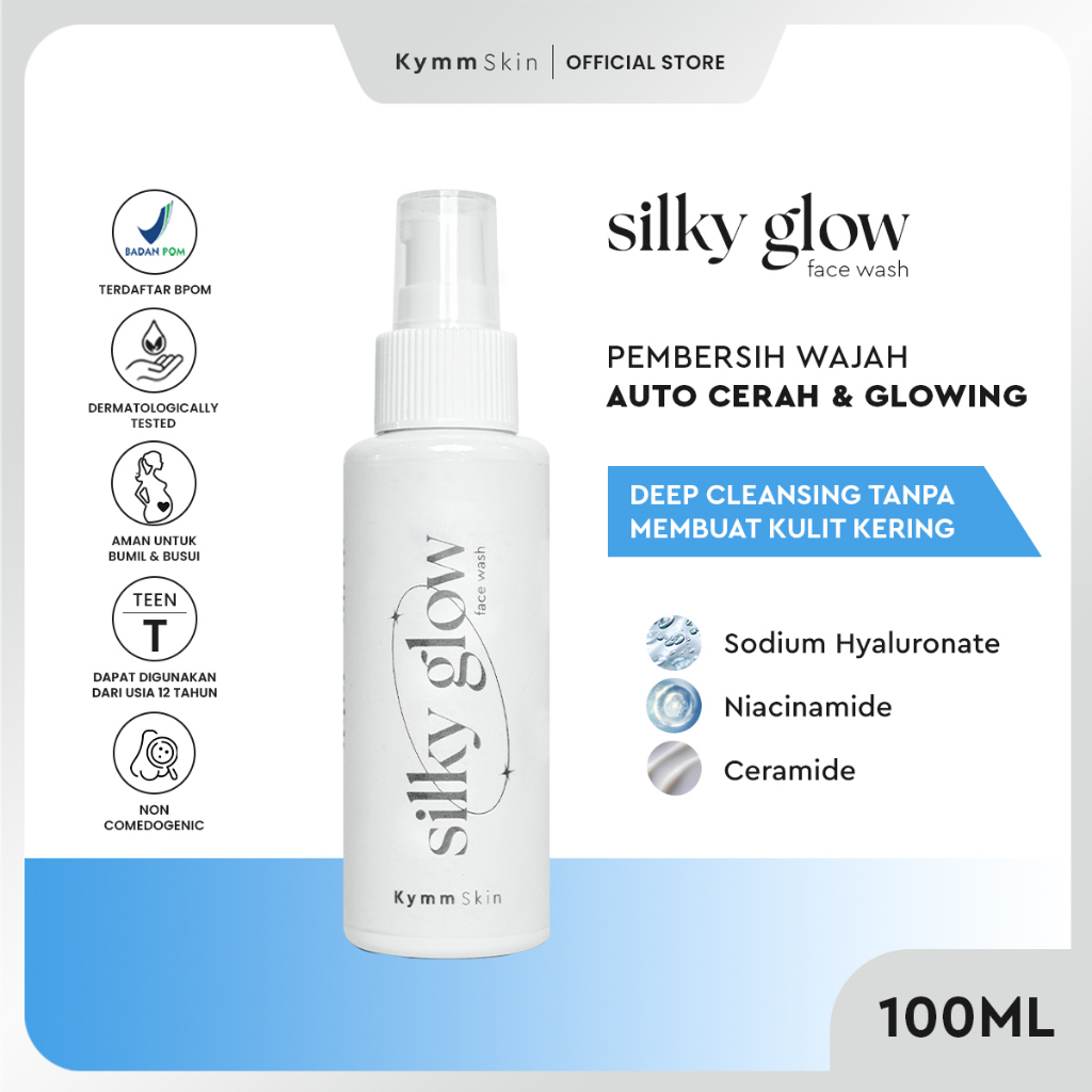 Jual KYMM SKIN Silky Glow Face Wash Shopee Indonesia