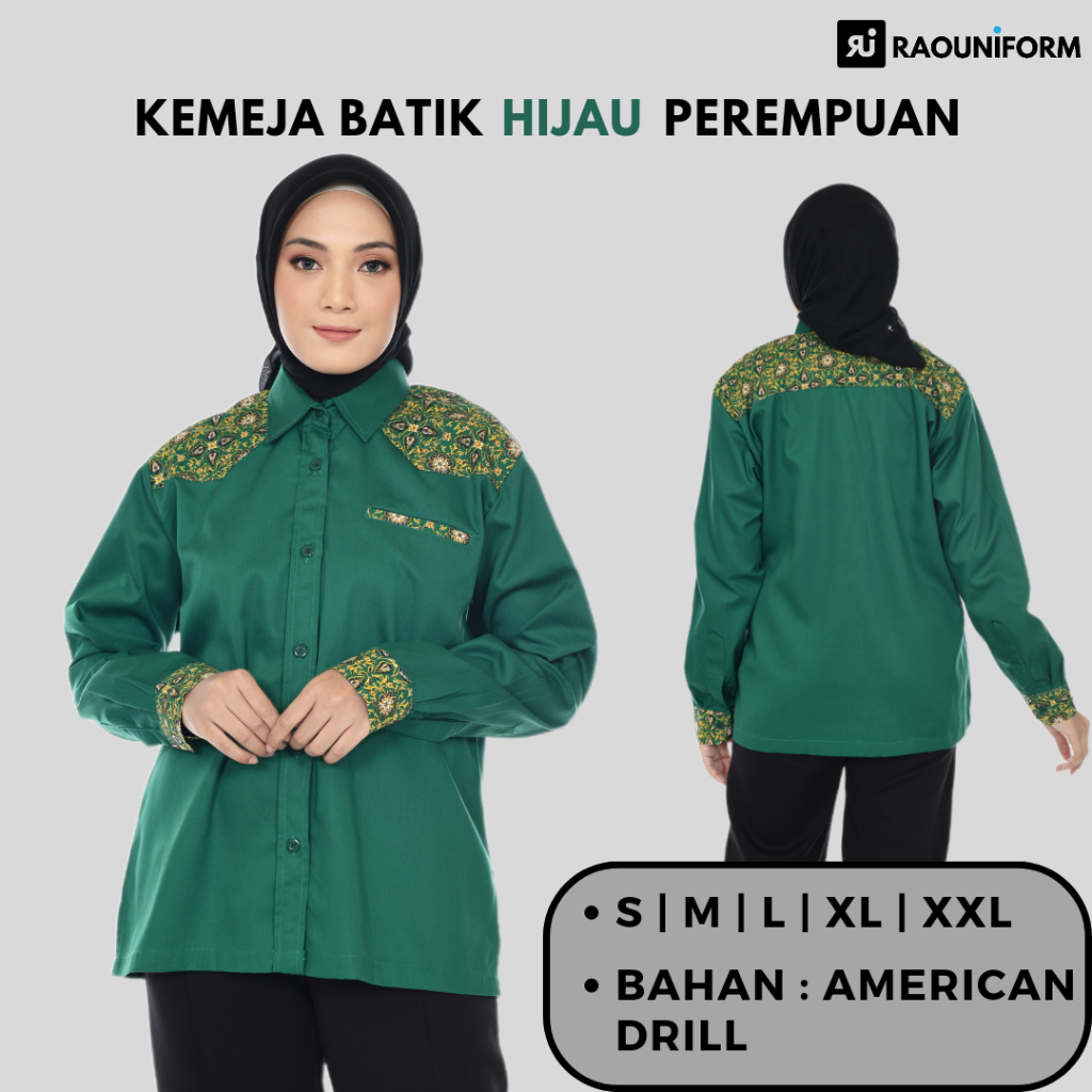 Jual Seragam Kerja Batik Baju Batik Pria Dan Wanita Kemeja Batik Wanita Lengan Panjang Baju