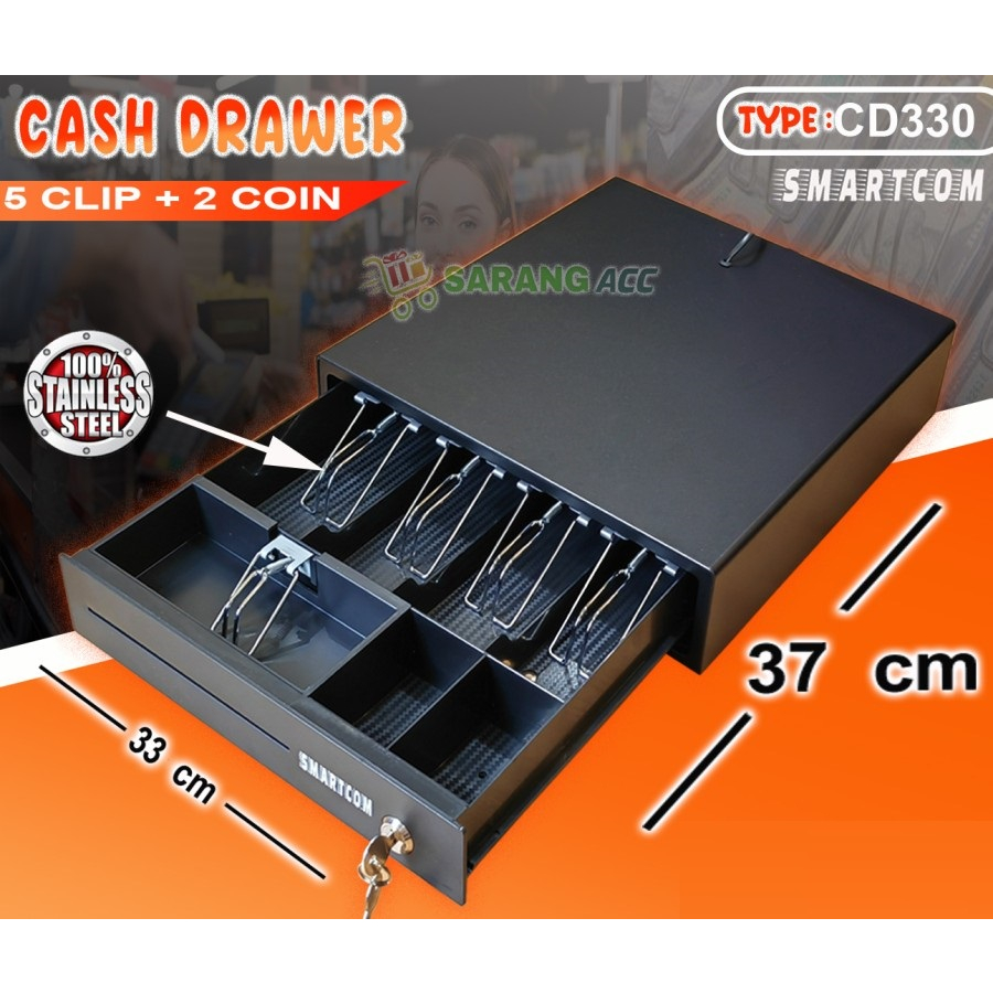 Electric Opening With RJ11 Connection, Cash Drawer 33 X 33 Cm Suitable For Undermount C 232283