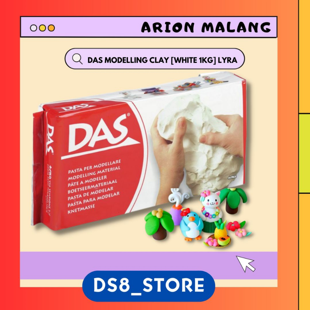 Jual DAS Modeling Air Drying Clay 1000 gr Tanah Liat Air Dry Kerajinan
