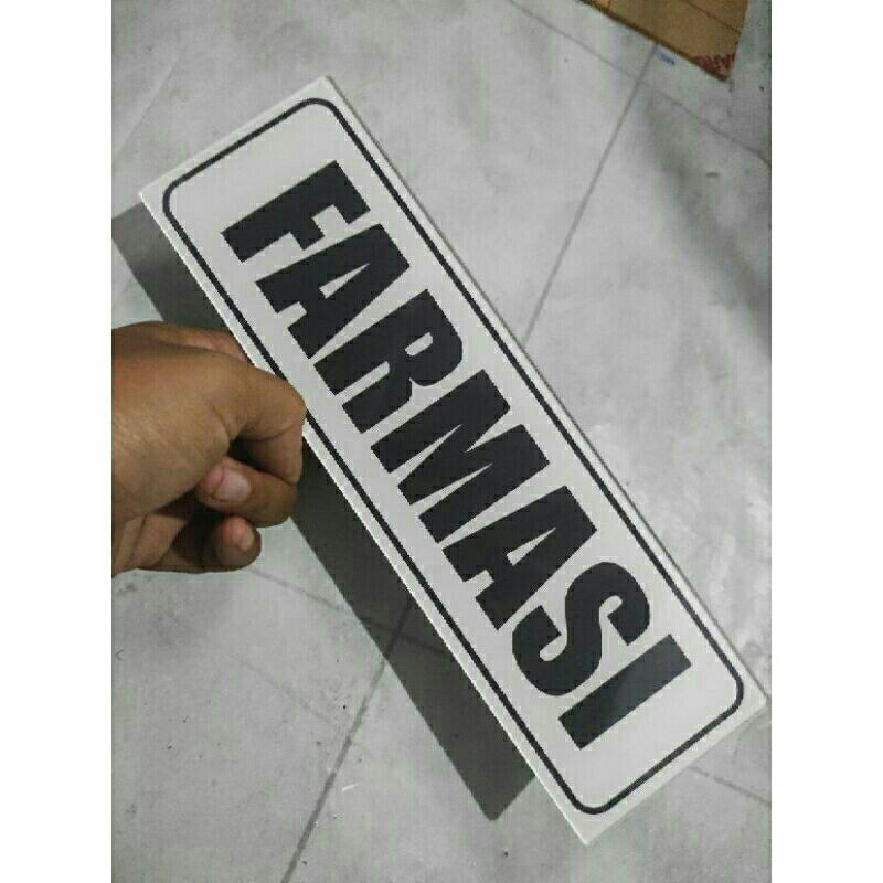 Jual akrilik farmasi / stiker ruang farmasi | Shopee Indonesia