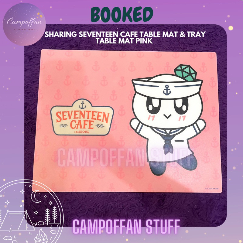 seventeen cafe in seoul トレイ＆テーブルマットセット SEVENTEEN CAFE in SEOUL Official Merch Tray & Table Mat